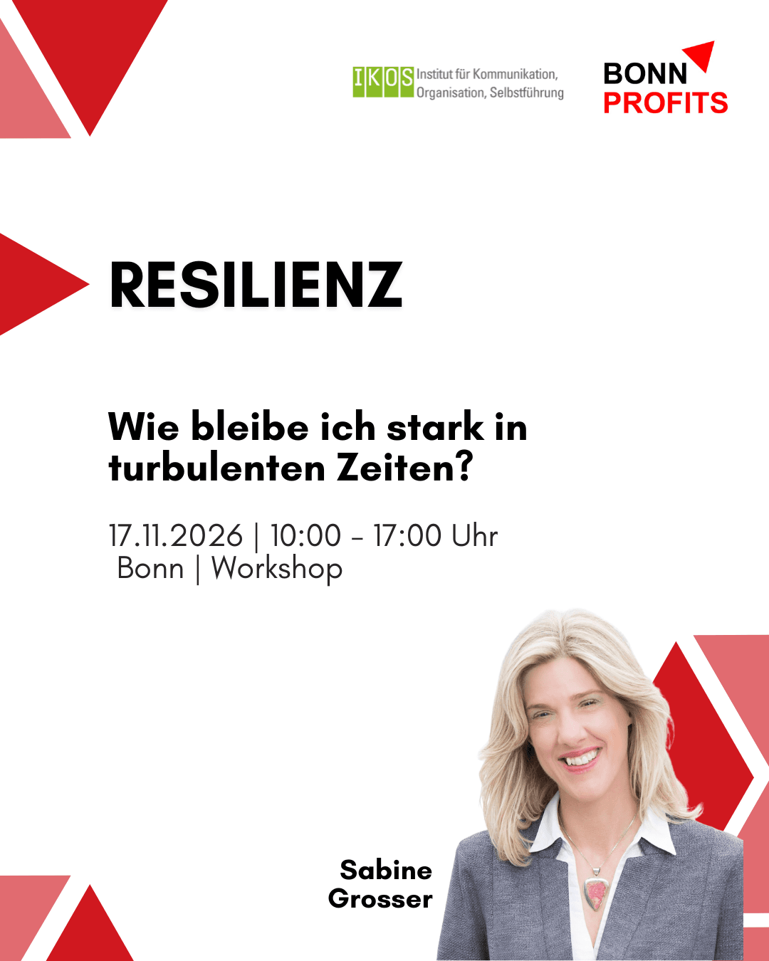 BonnProfits Workshop: Resilienz - Wie bleibe ich stark in turbulenten Zeiten?